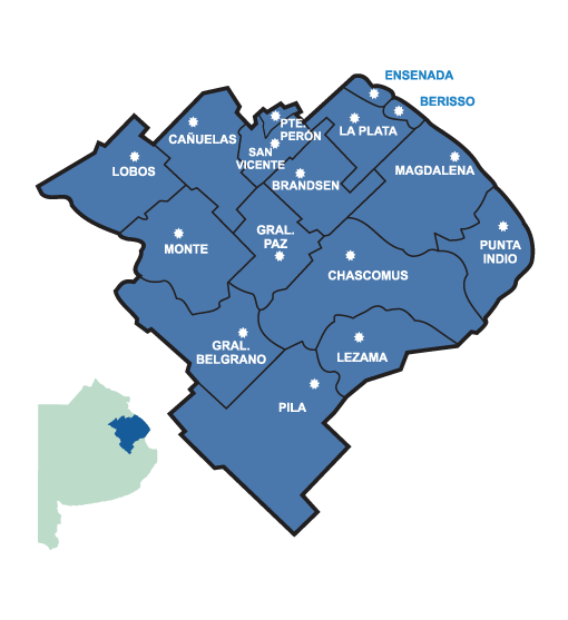 Mapa Jurisdicción del Distrito V